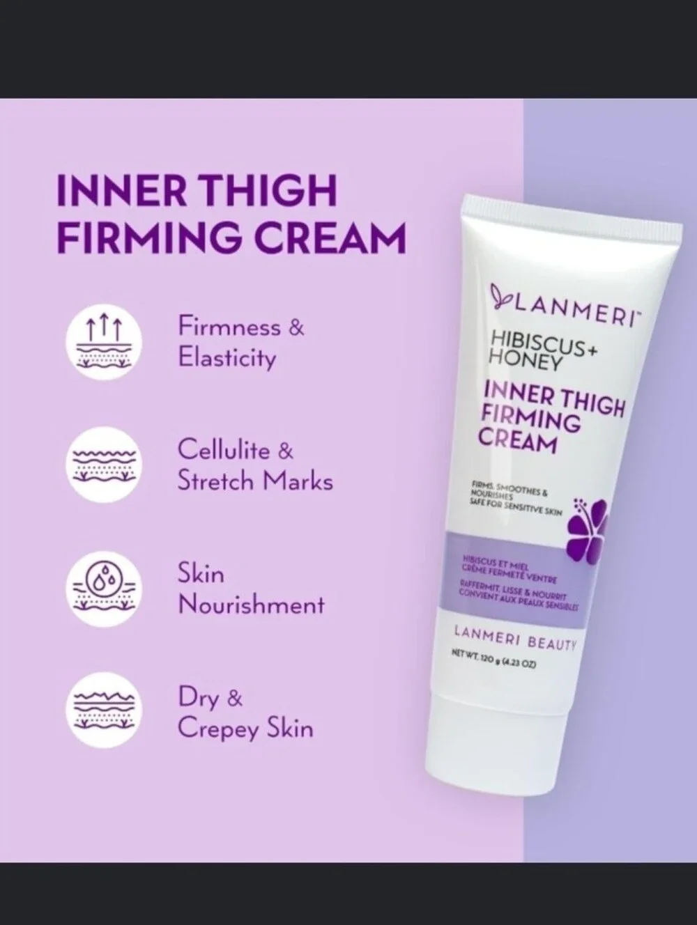 LANMERI Hibiscus + Honey Belly & Inner Thigh Firming Cream Duo